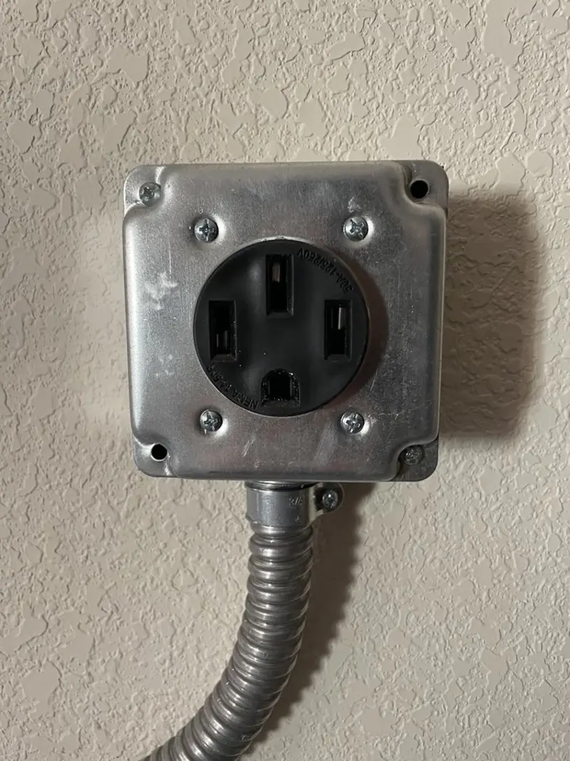 NEMA 14-50 outlet installed for Electrical Panel Upgrade in Madera Ranchos